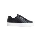 Calvin Klein Basket Lace Up Lth Aop Kadın Sneaker Siyah