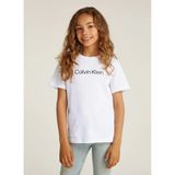 Calvin Klein Baskılı Beyaz Erkek Çocuk T-Shirt IU0IU00682YAF