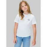 Calvin Klein Baskılı Beyaz Erkek Çocuk T-Shirt IU0IU00719YAF