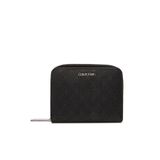 Calvin Klein Baskılı Cüzdan Fermuar Kapaklı , Medium, LV04F1037GUB1UB1OS, Siyah, kadın