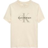 Calvin Klein Baskılı Ekru Kız Çocuk T-Shirt IU0IU00715PGB - 8 Yaş