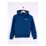 Calvin Klein Baskılı Erkek Çocuk Mavi Sweatshırt IU0IU00266C3I