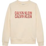 Calvin Klein Baskılı Erkek Çocuk Sweatshirt, 8 Yaş, 5003295652, Ekru, erkek-çocuk