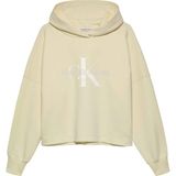 Calvin Klein Baskılı Kız Çocuk Ekru Sweatshırt IG0IG02543YAB - 10 Yaş