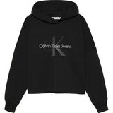 Calvin Klein Baskılı Kız Çocuk Siyah Sweatshırt IG0IG02543BEH - 10 Yaş