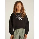Calvin Klein Baskılı Kız Çocuk Siyah Sweatshırt IG0IG02823BEH - 8 Yaş