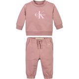 Calvin Klein Baskılı Pembe Bebek Eşofman Takımı IN0IN00353TP9 - 6 - 9 Ay