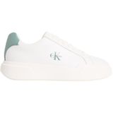 Calvin Klein Bayan Cupsole Chunky Laceup spor ayakkabı, deri, Beyaz Parlak Beyaz Arctic, 40 EU