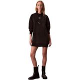 Calvin Klein Bayan Hoodie Elbise Premium Terry Uzun, siyah (Black), M