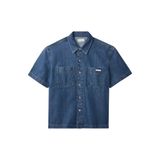 Calvin Klein BECKFORD BLUE SHORT, WEE, S Erkek Mavi Gömlek
