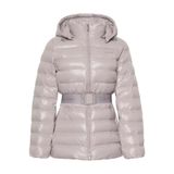 Calvin Klein Belted Lightweight Puffer Kadın Mont, Gri, M Beden M