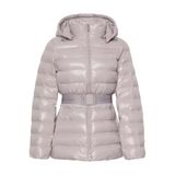 Calvin Klein Belted Lightweight Puffer Kadın Mont, Gri, S Beden S