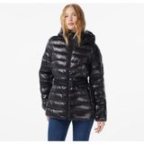 Calvin Klein Belted Lightweight Puffer Kadın Siyah Mont - UB1-Siyah