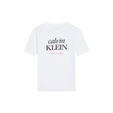 Calvin Klein Beyaz Erkek Çocuk Baskılı T-Shirt LVCKSJA07BYAF