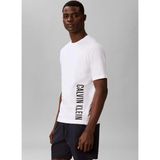 Calvin Klein Beyaz Erkek Normal Logo Baskılı T-Shirt LV00NM3019100