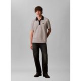 Calvin Klein Beyaz Erkek Polo T-Shirt LV04LD205G67U_SS Strıped Ottoman Po