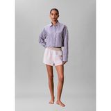 Calvin Klein Beyaz Kadın Pijama Alt LOGO SUPER POPLIN SHORT
