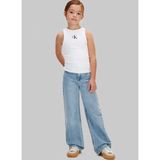 Calvin Klein Beyaz Kız Çocuk Baskılı T-Shirt LVCKSJB10GYAF - 12 Yaş
