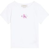 Calvin Klein Beyaz Kız Çocuk Baskılı T-Shirt LVCKSJB11GYAF - 8 Yaş