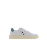 Calvin Klein Beyaz - Mavi Deri Sneaker CHUNKY CUPSOLE MONO LTH, 45, 5003117993, Beyaz - Mavi, Erkek