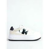 Calvin Klein Beyaz - Siyah Kadın Sneaker YW0YW014820LD