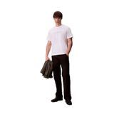 Calvin Klein Bisiklet Yaka Baskılı T-Shirt, M, 5003296508, Beyaz, Erkek