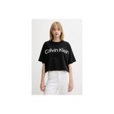 Calvin Klein Bisiklet Yaka Boxy Logo Graphic T-Shirt Açık, 2XS, LV044C903GVE0, Mavi, Kadın