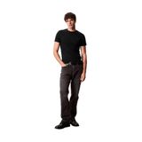 Calvin Klein Bisiklet Yaka Erkek T-Shirt Lv04Lc240Gub1_Ss Slım Stretch Cotto, Siyah, Xl