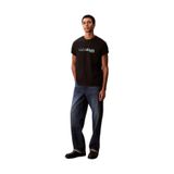 Calvin Klein Bisiklet Yaka Erkek T-Shirt Lv04Rd822Gub1_Ss 20S Eu Calvın Curs, Siyah, Xl