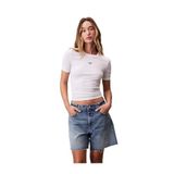 Calvin Klein Bisiklet Yaka Modal Rib Tank Top T-Shirt, XL, P60262S5363, Beyaz, Kadın