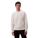 Calvin Klein Bisiklet Yaka Nakış Logolu Sweatshirt, L, LV04RC277G, Tofu, erkek
