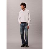 Calvin Klein Bisiklet Yaka Normal Beyaz Erkek Kazak LV04LD313G67U_LS SNOWY TECH KNIT BO