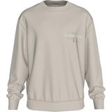 Calvin Klein Bisiklet Yaka Sweatshirt Gri, XL, J30J327105-PDH, Moonbeam, erkek