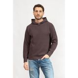 Calvin Klein Bisiklet Yaka Sweatshirt, L, 00GMF4W334, Kahverengi, erkek