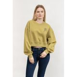Calvin Klein Bisiklet Yaka Sweatshirt, M, J20J224743LMD, Yeşil, kadın