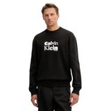 Calvin Klein Bisiklet Yaka Sweatshirt, S, 5003297320, Siyah, erkek