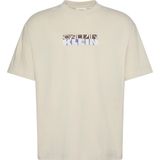 Calvin Klein Bisiklet Yaka T-Shirt, M, LV04RD808G, Beyaz, Erkek