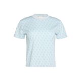 Calvin Klein Bisiklet Yaka T-Shirt Mavi, S, LV044C206GXE6, COOL BLUE AOP, Kadın