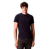 Calvin Klein Bisiklet Yaka T-Shirt, S, 5003297264, Mavi, Erkek