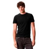 Calvin Klein Bisiklet Yaka T-Shirt Slim Stretch Cotton, M, 5003297254, Siyah, Erkek
