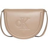 Calvin Klein BOLD CK SADDLE CROSSBODY Kadın Çapraz Askılı Çanta Desert Taupe OS