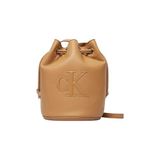 Calvin Klein BOLD CK SMALL BUCKET BAG Kadın Çanta Tannin OS