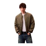 Calvin Klein Bomber Ceket Bej, L, LV04RD524G, Beige, Erkek
