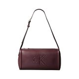 Calvin Klein Bordo Kadın Omuz Çantası BOLD CK SLOUCHY SHOULDER BAG
