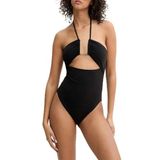 Calvin Klein Boyundan Bağlamalı Halka Detaylı Mayo KW0KW02813BEH Bayan MAYO KW0KW02813 BEH