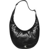 Calvin Klein BUCKLE CONVERTIBLE HOBO BAG Kadın Omuz Çantası Black OS