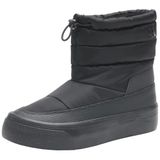 Calvin Klein Büzgülü Kapitoneli Platform Kar Botu, 37, YW0YW01977, Black/Black Solid, Kadın 37 EU