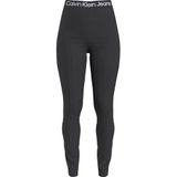 CALVIN KLEIN CALVIN KLEIN Calvin Klein Logo Tape Milano Leggins Kadın Tayt Pantolon Tayt BLACK XL