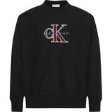 CALVIN KLEIN CALVIN KLEIN Erkek Logolu Kapüşonlu Şık Görünümlü Fermuarlı Günlük Kullanıma Uygun Siyah Sweatshirt LV04RE200G UB1