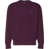 Calvin Klein Calvın Kleın Erkek Marka Logo Nakışlı Yuvarlak Yaka Şık Görünüşlü Günlük Kullanıma Uygun Bordo Kazak LV04RC309G 5fl - S